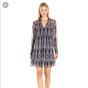 BCBG tiered overlay dress